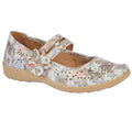 Multicoloured - Front - Boulevard Womens-Ladies Flower Bar Shoe