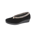 Black - Back - Sleepers Womens-Ladies Dawn Slippers