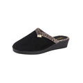 Black - Back - Sleepers Womens-Ladies Jackie Slippers