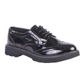 Black - Front - Boulevard Womens-Ladies Brogues