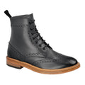 Black - Front - Kensington Classics Mens Leather Ankle Boots