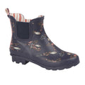 Navy - Front - StormWells Womens-Ladies Floral Wellington Boots