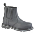 Black - Front - Grafters Mens Safety Leather Dealer Boots