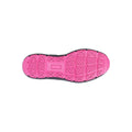 Black-Hot Pink - Back - Grafters Womens-Ladies Safety Trainers