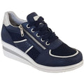 Navy - Front - Cipriata Womens-Ladies Graziosa Trainers