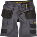 Grey - Back - Dewalt Mens Cheverley Cargo Shorts