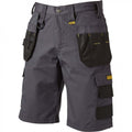 Grey - Front - Dewalt Mens Cheverley Cargo Shorts
