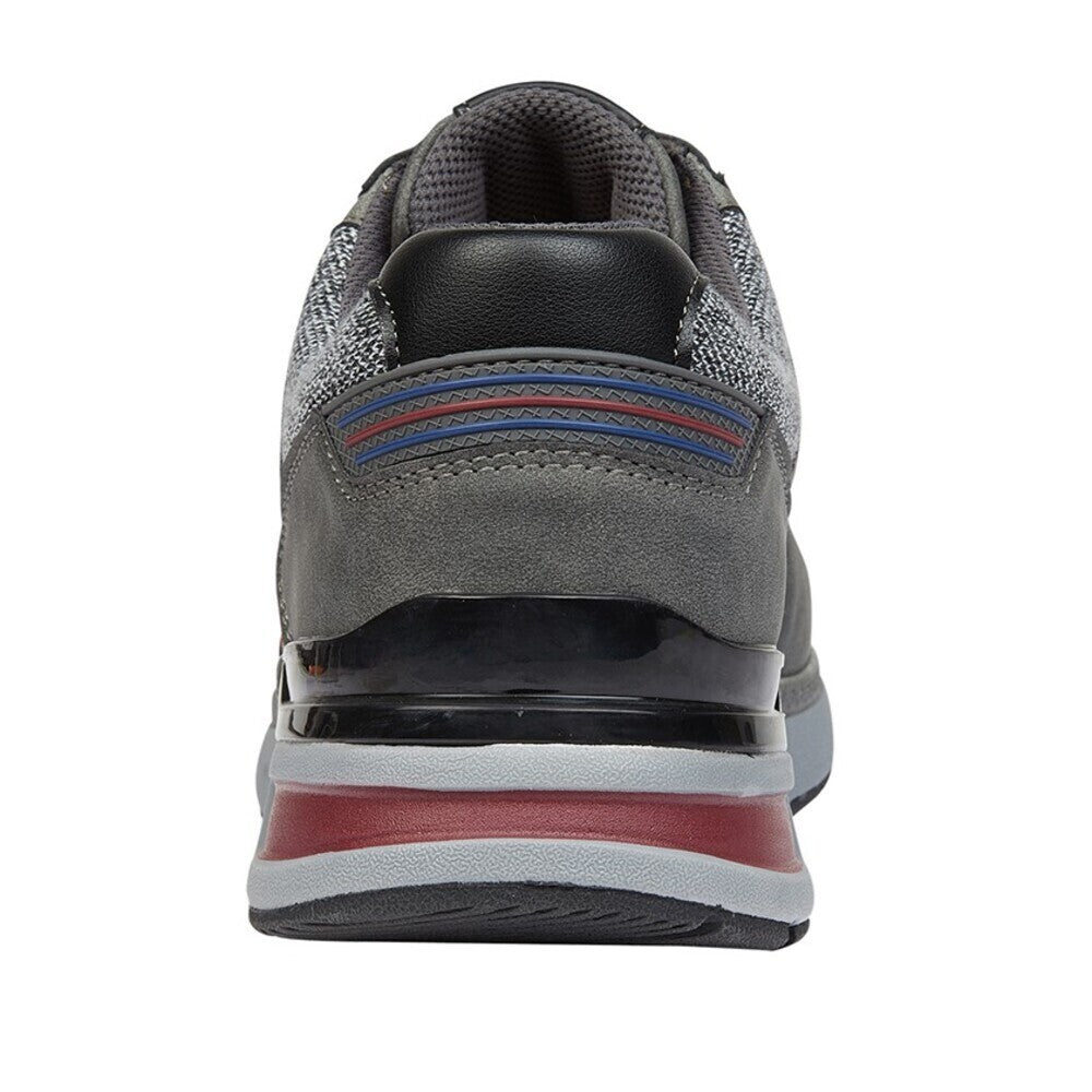 Grey - Back - Route 21 Mens Leisure PU Shoes