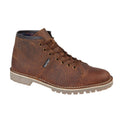 Brown - Front - Grafters Unisex Adult Heritage Waxy Leather Monkey Boots
