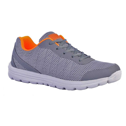 Grey-Orange - Back - Dek Unisex Adult Hyde Park Trainers