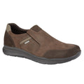 Brown - Front - IMAC Mens Leather Casual Shoes