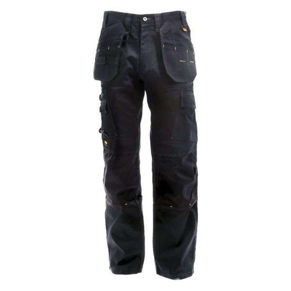 Black - Front - Dewalt Mens Pro Tradesman Work Trousers