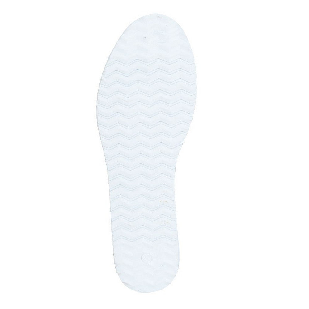 White - Back - Mod Comfys Womens-Ladies Softie Leather Casual Shoes