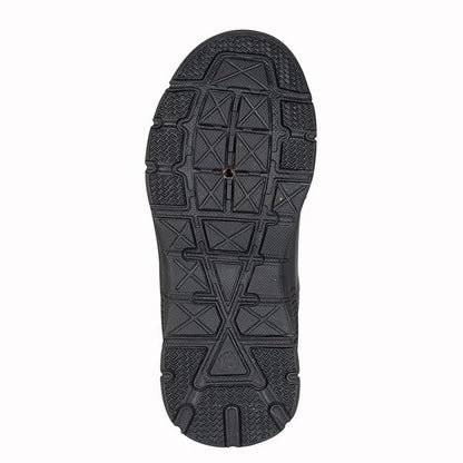 Black - Side - Route 21 Boys Leather School Shoes
