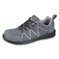 Grey - Front - Grafters Mens Safety Trainers