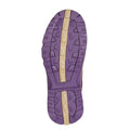 Purple-Gold - Back - Johnscliffe Womens-Ladies Trek Leather Hiking Boots