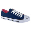 Navy Blue - Front - Rdek Womens-Ladies Washed Canvas Trainers