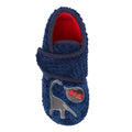 Navy - Side - Sleepers Childrens-Kids Diplodocus Slippers