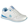 White-Blue - Front - Dek Womens-Ladies Approach Trainers