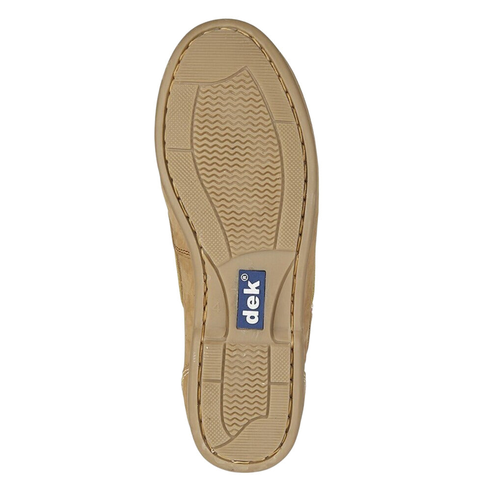 Brown - Back - Rdek Mens Nubuck Boat Shoes