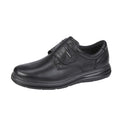 Black - Front - IMAC Mens Leather Extra Wide Casual Shoes
