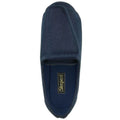 Navy Blue - Back - Sleepers Unisex Adult Terry Extra Wide Slippers