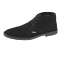 Black - Front - Lambretta Mens Chiswick Suede Desert Boots