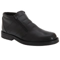 Black - Front - Roamers Mens Twin Zip Thermal Lined Boots