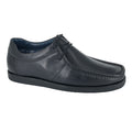Black - Front - Roamers Boys Leather Casual Shoes