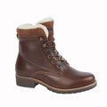 Dark Brown - Front - Woodland Womens-Ladies Leather Country Boots