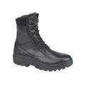 Black - Front - Grafters Mens Maverick Leather Combat Boots