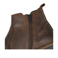 Brown - Side - IMAC Mens Leather Chelsea Boots