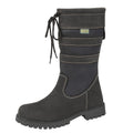 Black-Navy - Front - Woodland Womens-Ladies Waxy Leather Calf Boots