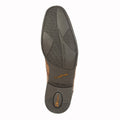 Tan - Back - Tredflex Mens Leather Brogues