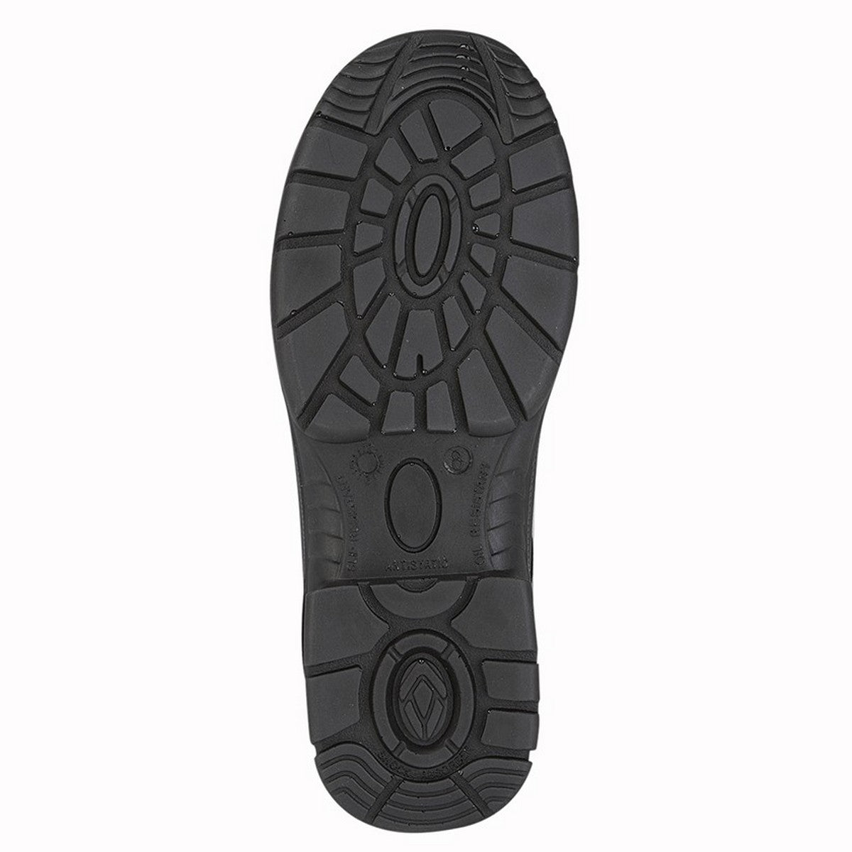 Black - Back - Grafters Mens Leather Safety Shoes