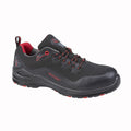 Black - Front - Grafters Mens Two Tone Safety Shoes