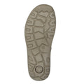 Brown - Back - Roamers Mens Leather Touch Fastening Sandals