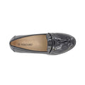 Black - Back - Boulevard Womens-Ladies Patent PU Tassel Loafers