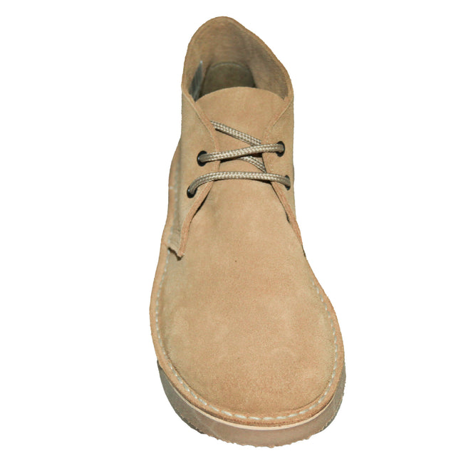 Camel - Side - Roamers Womens-Ladies Real Suede Round Toe Unlined Desert Boots