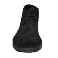 Black - Back - Roamers Womens-Ladies Real Suede Round Toe Unlined Desert Boots