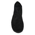 Black - Side - Roamers Womens-Ladies Real Suede Round Toe Unlined Desert Boots