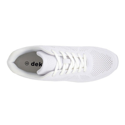 White-Grey - Side - Dek Mens Penalty Lace Up Bowling Shoes