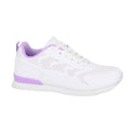 White-Lilac - Front - Dek Womens-Ladies Fluke Lace Up Bowling Shoes