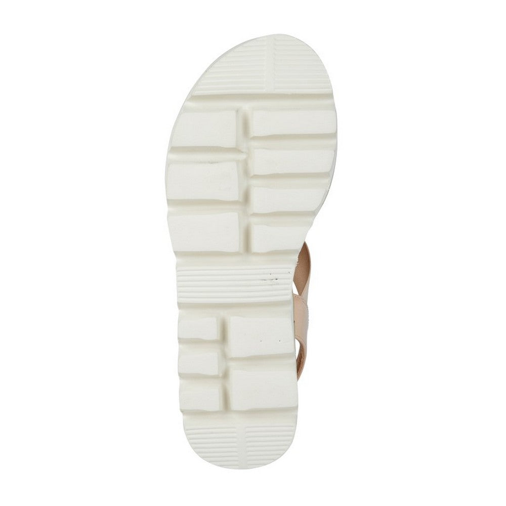 Nude - Back - Cipriata Womens-Ladies Aladina Wedge Sandals