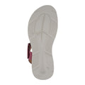 Merlot - Back - Cipriata Womens-Ladies Katia Crossover Wedge Sandals