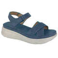Blue - Front - Cipriata Womens-Ladies Katia Crossover Wedge Sandals