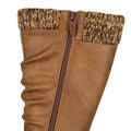 Tan - Side - Cipriata Womens-Ladies Alisa PU Mid Calf Boots