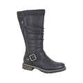 Black - Front - Cipriata Womens-Ladies Alisa PU Mid Calf Boots