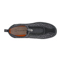 Black - Side - Boulevard Womens-Ladies Suede Extra Wide Trainers