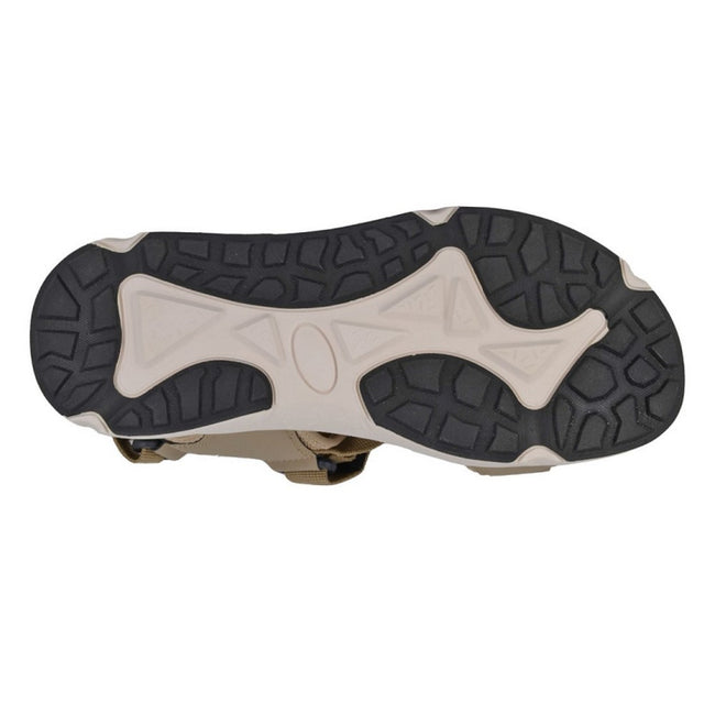 Beige - Back - PDQ Mens Webbed Sports Sandals